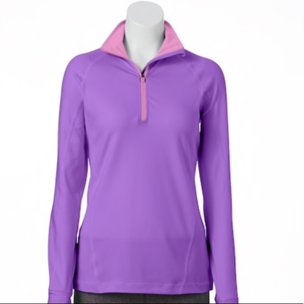 Two gear purple quarter zip